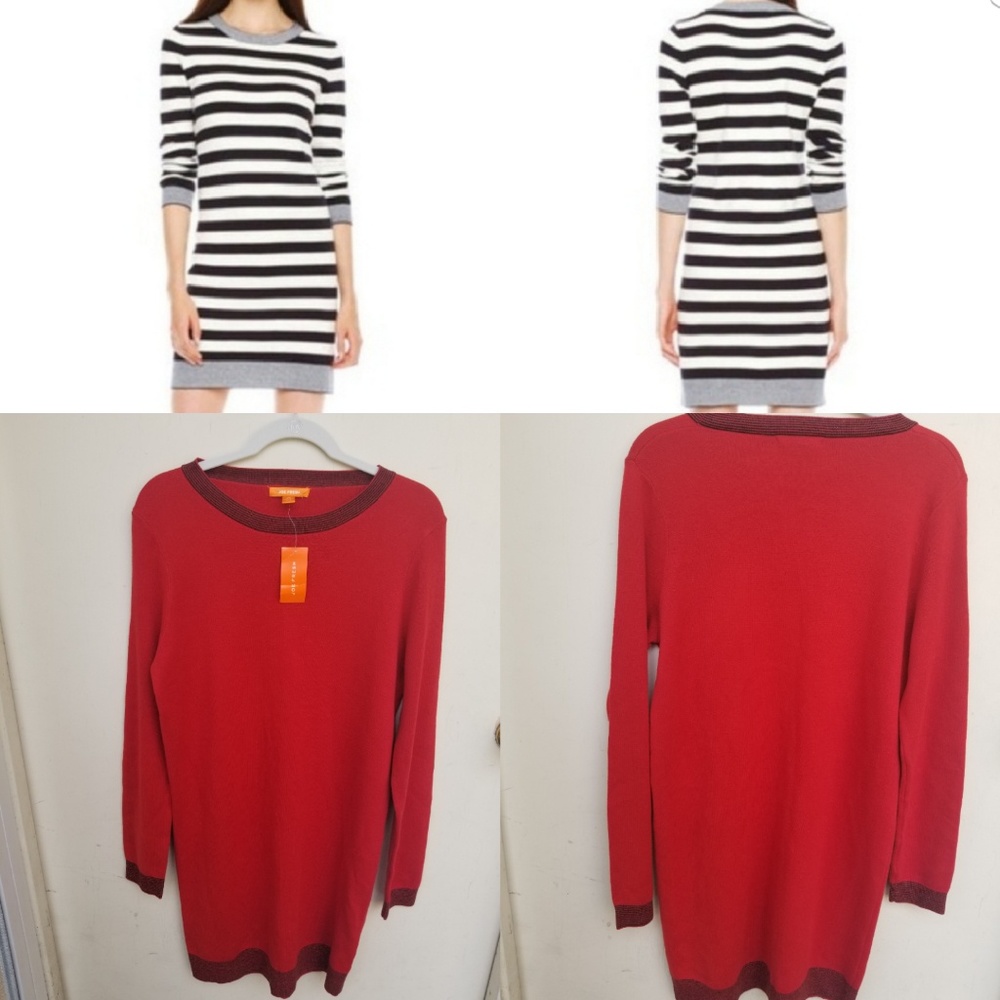 Red dress Joe's Fresh Sweater Red with Scoop Neck - Picture 3 of 11